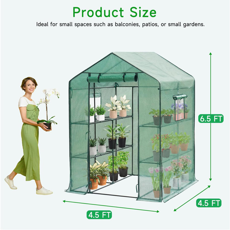 54' W x 54' D Mini Greenhouse