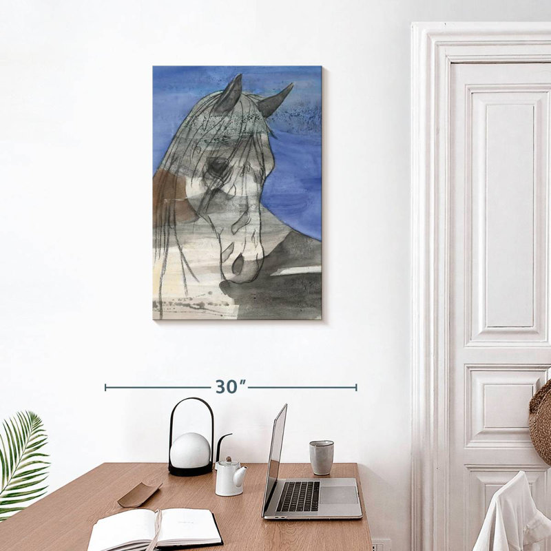 Cheval au clair de lune Brampt, H 30 po x l 20 po