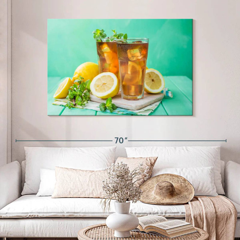 Yarlin Lemon Iced Tea, 32" H x 48" W