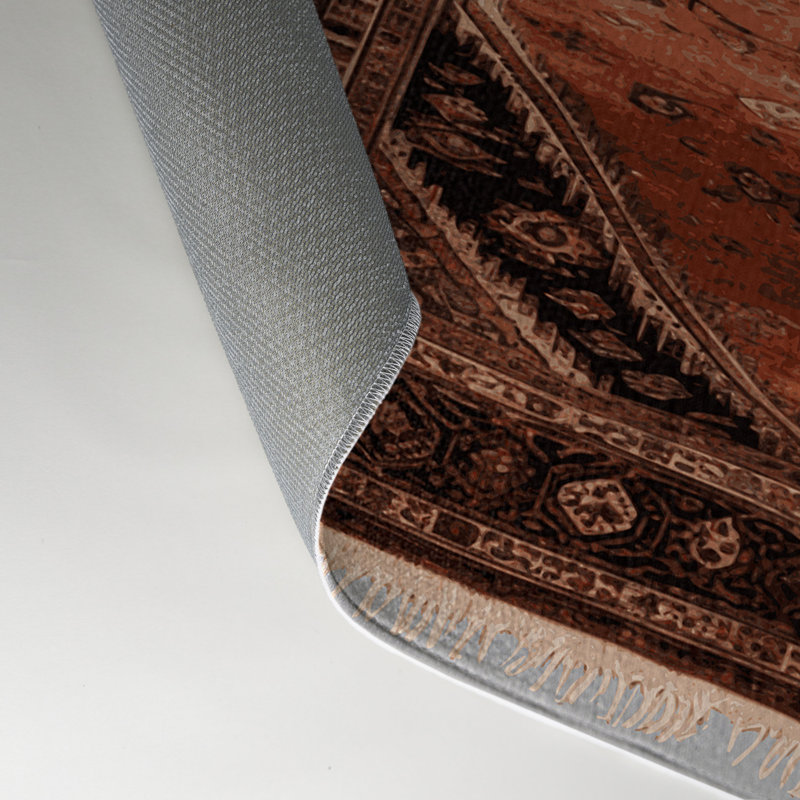Tapis turc intérieur et extérieur brun, Rectangle 9 pi x 12 pi
