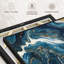 Abstract Blue Marble Canvas Print-101456737