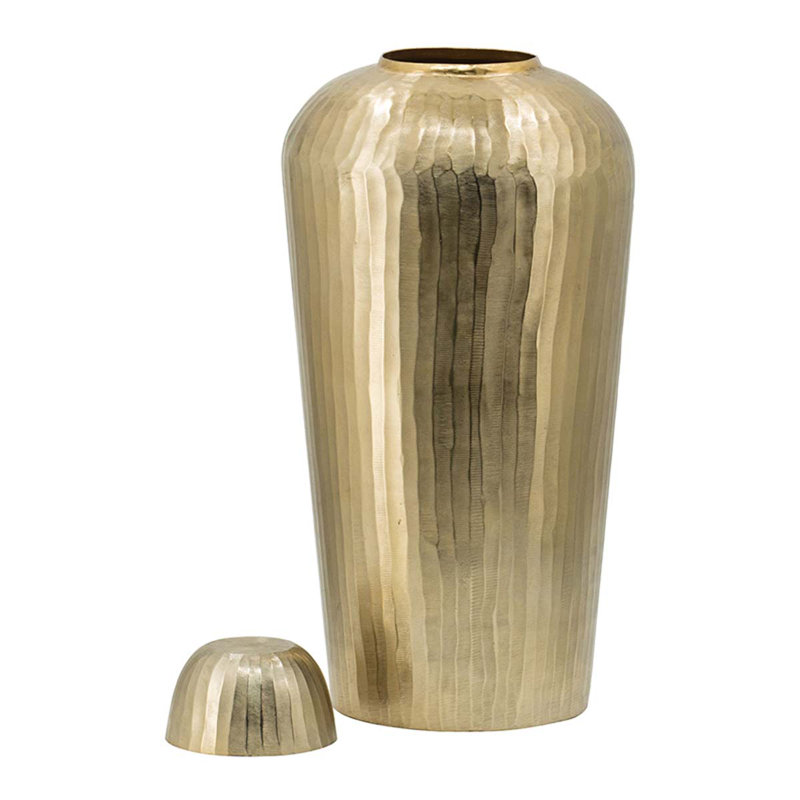 Pot en métal ciseau doré 21,7 po