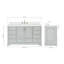 Meuble-lavabo simple avec plateau Abshire 61-93359367-121646103