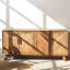 Buffet décoratif Mid-Century moderne en bois massif Burlywood