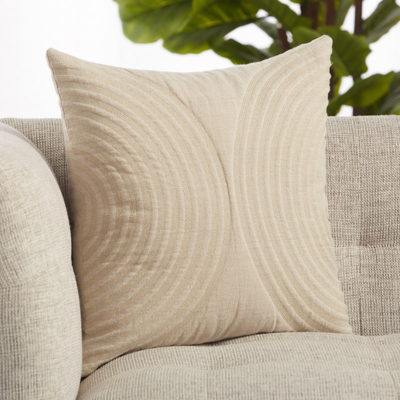 Harto Embroidered Throw Pillow, Down