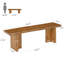Banc d'entrée en bois massif, banc de bout de lit