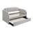 Amelyn Dove Grey Daybed with Trundle Bed