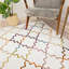 Tapis en coton blanc crème Alfa Rich Boho-380765927