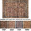Tapis traditionnel terre cuite / moutarde antidérapant lavable à la machine-986370630