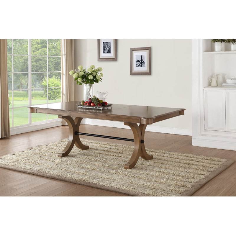 Visconti Extendable Dining Table in Gray Oak