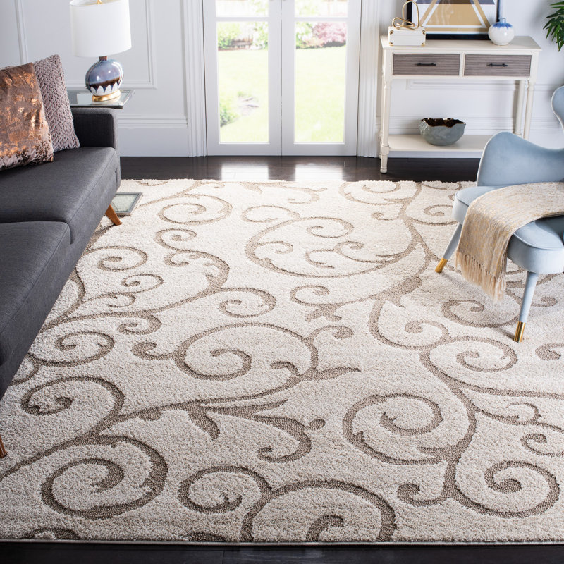Auralee Performance Floral Rug, Rectangle 8' x 10'