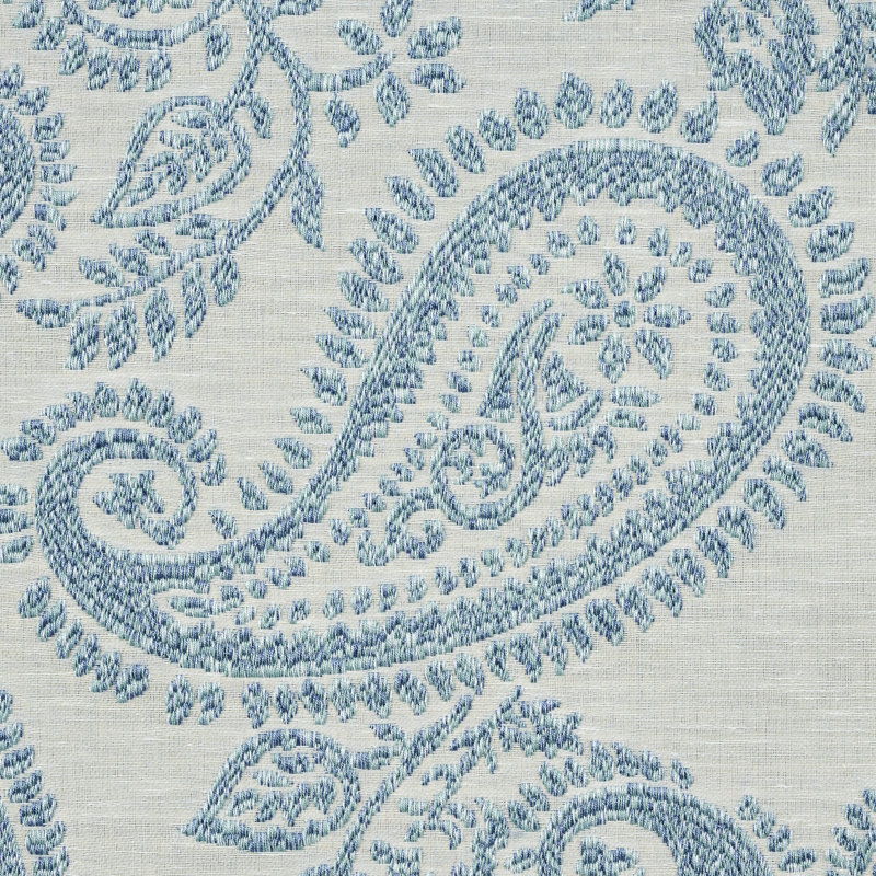 Tissu à motif cachemire Milena, Ciel