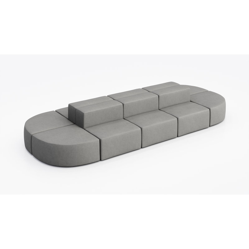 Siège modulaire pour 10 personnes - Vinyle, Acier