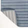 Alecxia High-Low Minimalist Angle Geometric Dark Blue/Cream Indoor/Outdoor Rug
