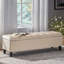 Bouton, couture de diamant, contemporain, beige, rangement, pieds amovibles, charnières, couvercle lisse, fonction contemporaine requise, couvercle à charnières, sièges supplémentaires inclus-131258363