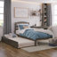 Lit plateforme en bois massif avec lit gigogne Elliana