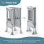 Tabouret de tour pour enfant pliable avec pieds anti-basculement et filets de sécurité Guidecraft-2049835726