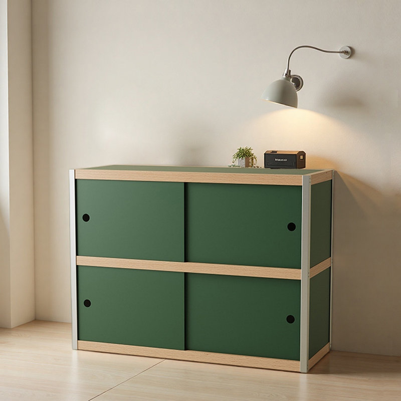 Armoire d'entrée de style chinois, H 30,9 po x l 41,7 po x P 15,7 po, Vert