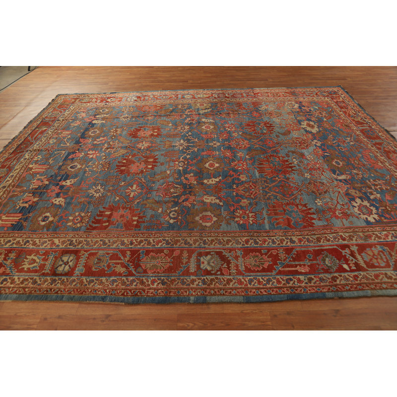 Tapis teinture végétale pré-1900 9 x 11