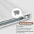 Concealed Invisible Magic Prefinished/Laminated White Sliding Doors With Installation Hardware Kit and Door Handle, White-121848602-121848604