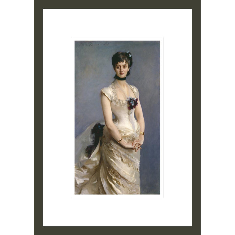 «Madame Paul Poirson» par John Singer Sargent, impression giclée encadrée, H 16,75 po x l 11,86 po
