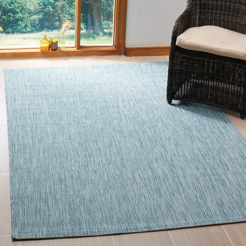 Mccullough Solid Colour Indoor / Outdoor Area Rug, Rectangle 201 x 290 cm
