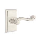Wave/Drop Keyed (Entry) Door Lever with Rectangle Rosette