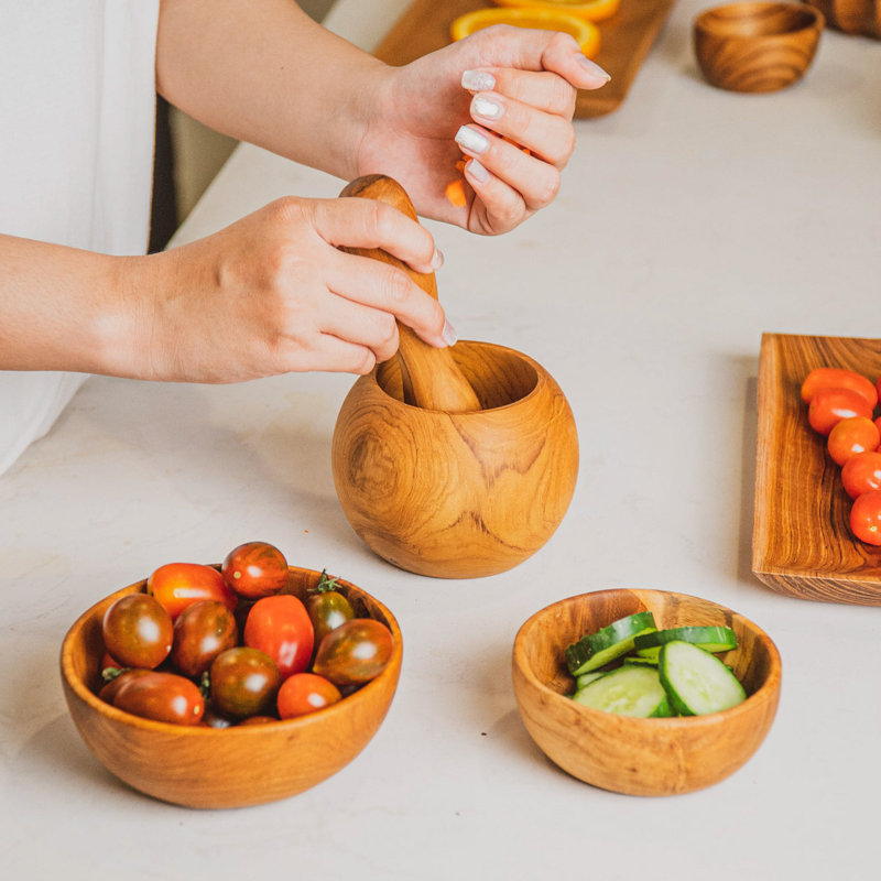 Ensemble de mortier et pilon en bois Rainforest Bowls