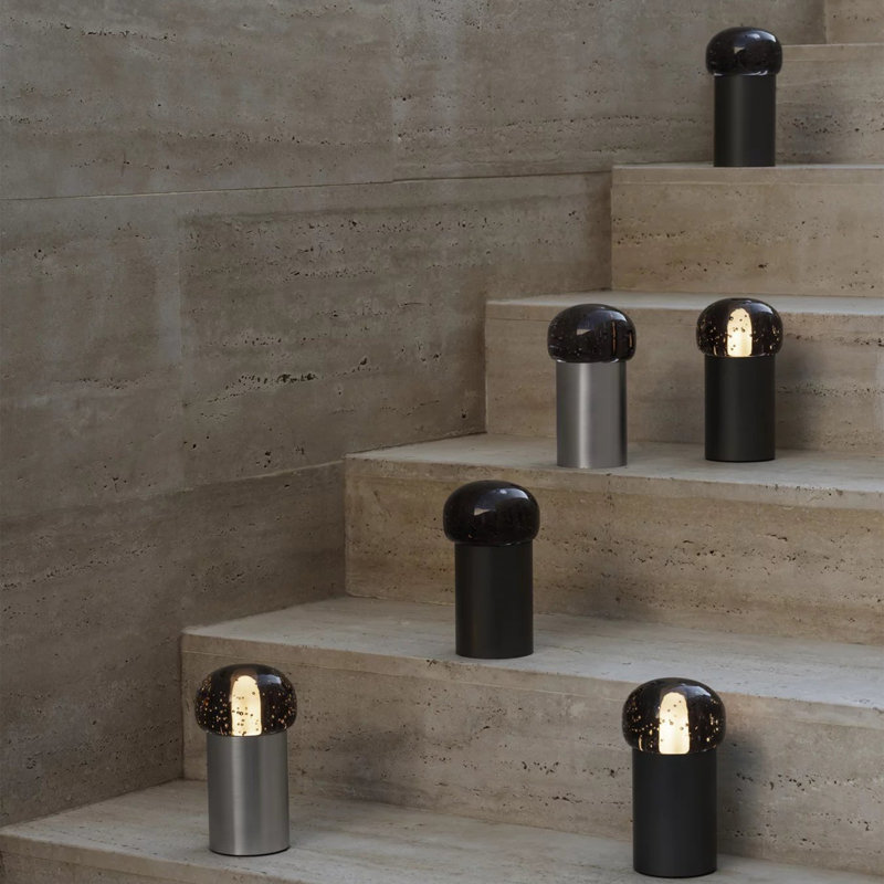 Glass Lamp, Gunmetal