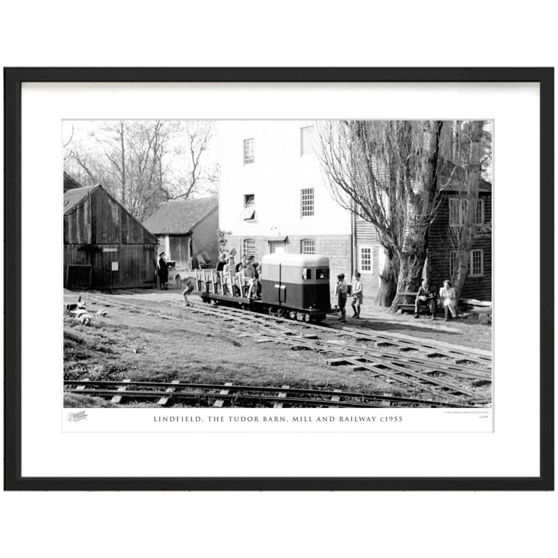 Lindfield, The Tudor Barn, Mill And Railway C1955 by Francis Frith - Single Picture Frame Print, 40cm H x 50cm W x 2.3cm D