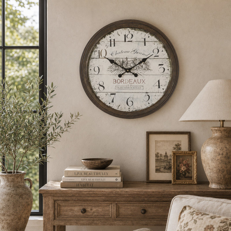 Horloge murale Eatmon, Grand, Bronze