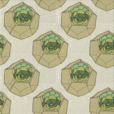 Tapis décoratif beige floral