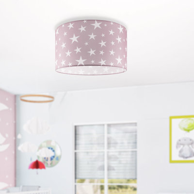 Caudillo Fabric Flush Ceiling Light