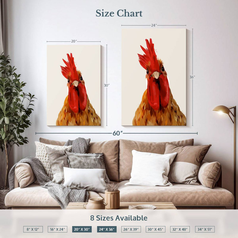 Brampt Chicken Or The Egg, 36" H x 24" W