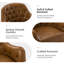 Fauteuil demi-tonneau en cuir véritable de 28,5 po Rhinehart-2052090098