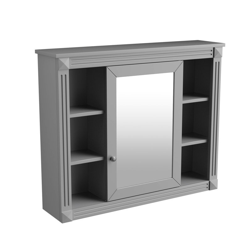 Armoire de rangement murale de salle de bain murale 35 po x 28 po, style moderne, espace de rangement dissimulé, espace, construction, solution