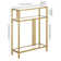 Cortland Glass Top Console Table