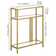 Ebern Designs Geneil Glass Top Console Table & Reviews | Wayfair