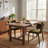 Upholstered Dining Chair with Metal Legs-148177368