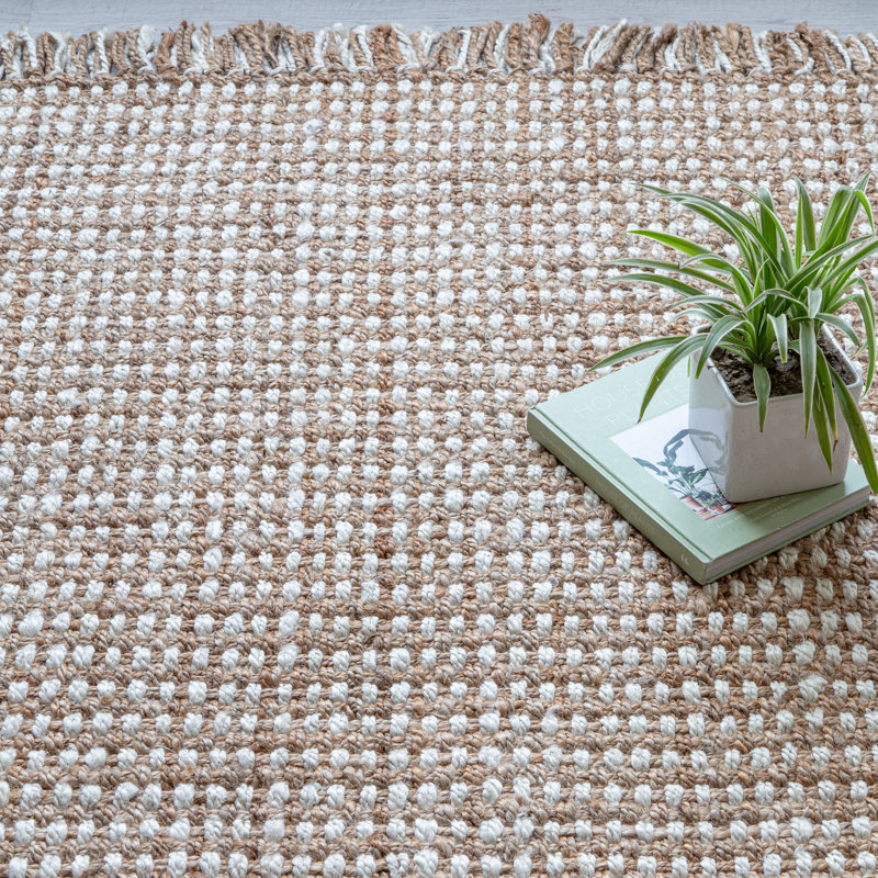 Alastor Ivory/Tan Area Rug, Rectangle 5' x 8'