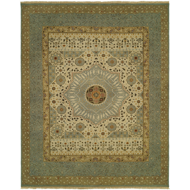Masontown Wool Oriental Area Rug, Rectangle 10' x 14'