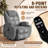 Reclining  Massage Chair with Swivel and Rocking Function-660479336