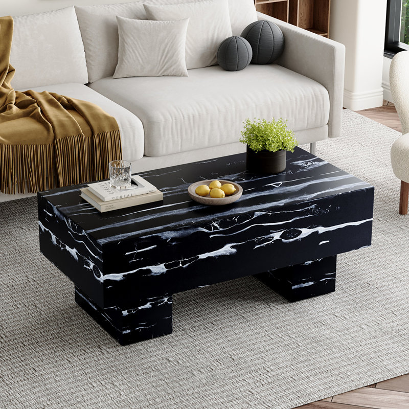 Table basse 43 po, Noir, noir, noir, noir