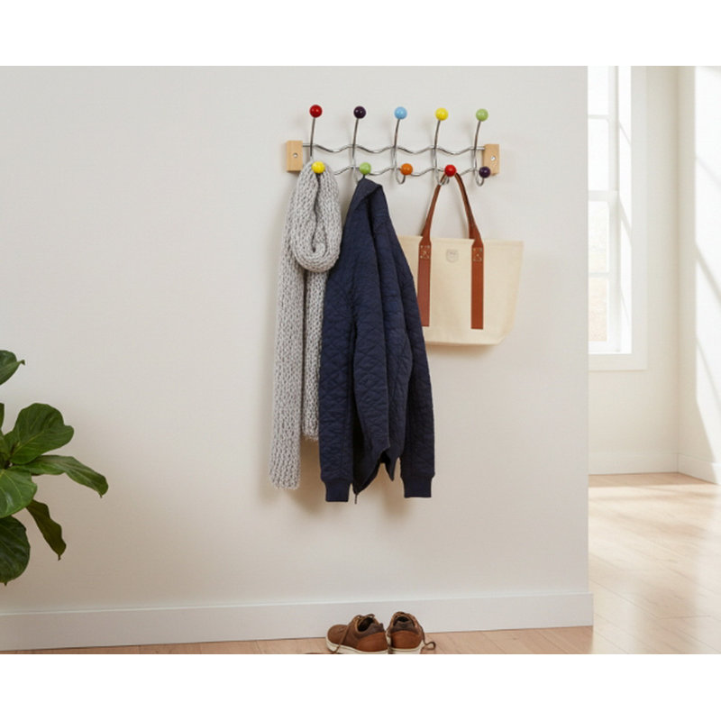 10 - Hook Wall Mounted Coat Rack