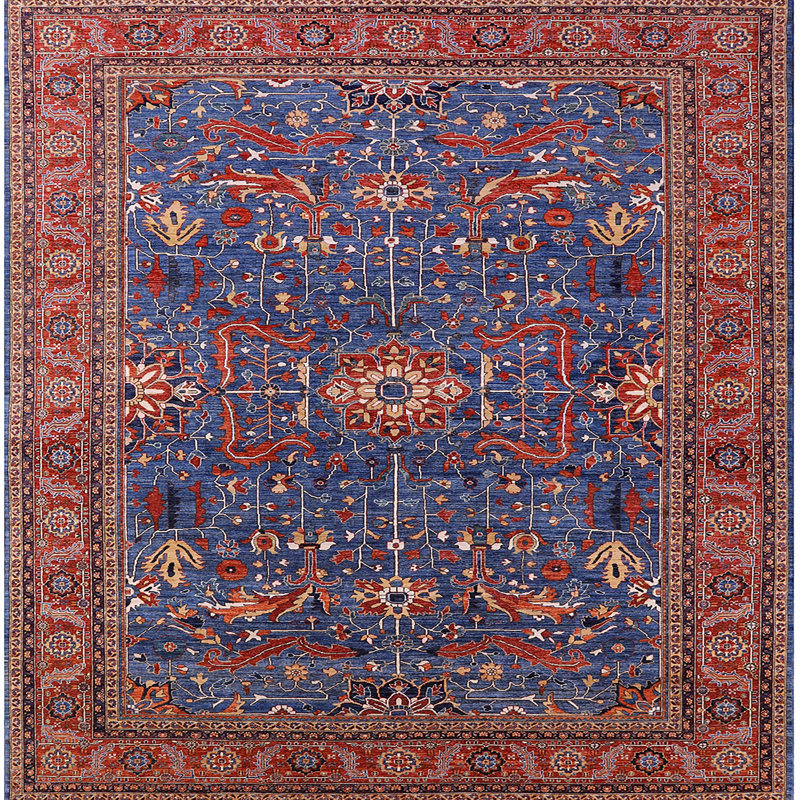 Oriental Indoor Rug, Square 4'