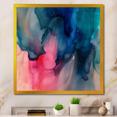 Dequantae " Blue And Pink Watercolor Mix "