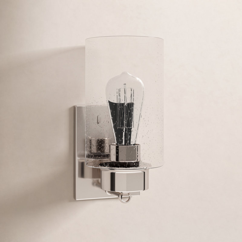 Meridian 1-Light Wall Sconce in Oil Rubbed Bronze, Chrome