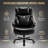 800lbs Big And Tall Office Chair, Ergonomic Executive Chair With Reclining Backrest, Spring Cushion Seat, Lumbar Support & Ergonomic Armrests For Office And Conference Room-722432313