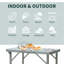 Folding Camping Table With Height Adjustability, Lightweight Portable Table With Carry Handle, Outdoor Folding Table Camping Accessories
