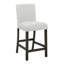 Ensemble de 2 chaises d'appoint à hauteur de comptoir Risa, mousse viscoélastique en polyester gris pierre